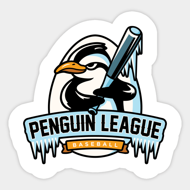 Penguin Baseball League Sticker by Hey Riddle Riddle
